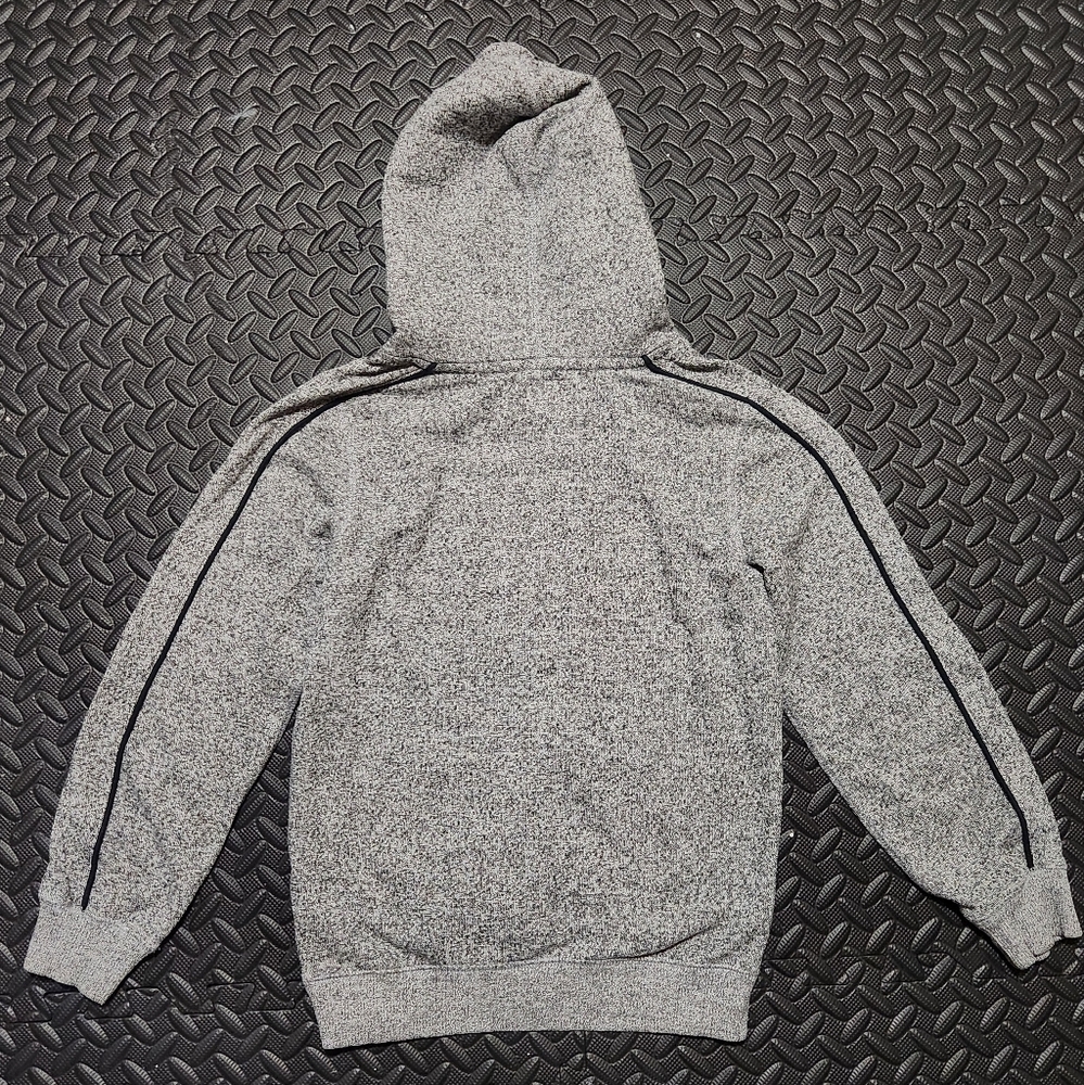 Roots Canada Charcoal Hoodie with Burgundy Maple Leaf - Picture 3 of 5
